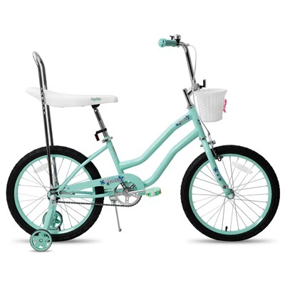 20 tommu stelpuhjól með æfingahjólum