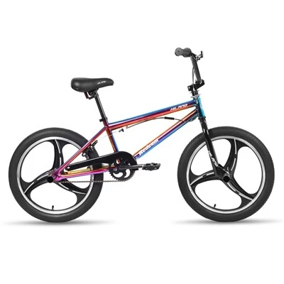 Joykie Hiland 20 tommu krakkar bmx hjól fyrir stráka stelpur á aldrinum 5-12 ára, 360 gráðu rotor skriðsund, 4 hengur eins hraði BMX reiðhjól, marga liti